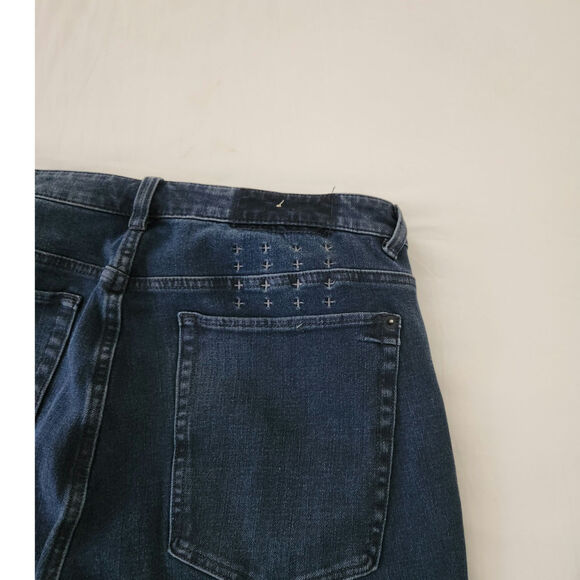 KSUBI DENIM JEANS PANTS 34" 100% AUTHENTIC INDIGO BLUE rare designer - Picture 10 of 13